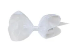 White Organdy Bow