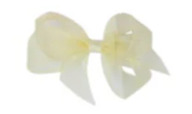 Lemon Organdy Bow