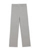 A pair of gray ribbed pants for tweens, displayed against a white background.