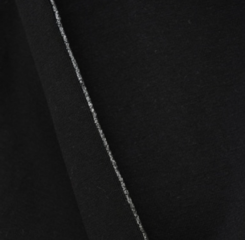 Silver Pipe Black Pant