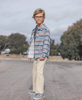 Sundown Stripe Flannel Top