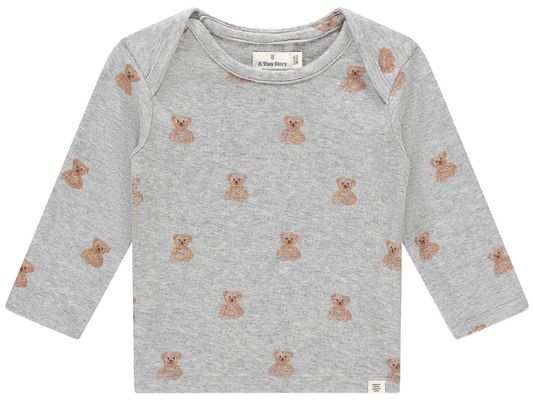 Grey Teddy Bear Top