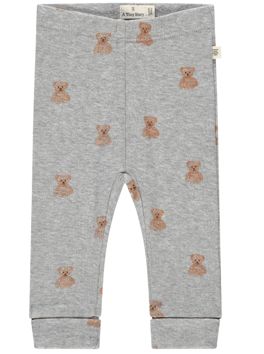 Grey Teddy Bear Knit Pants