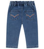Medium Blue Darted Denim Pants