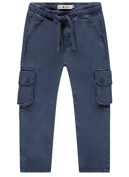Navy Cargo Sweatpants