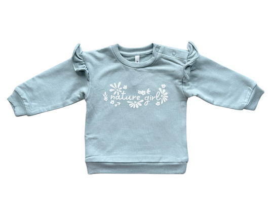 Nature Girl Ruffle Sweatshirt