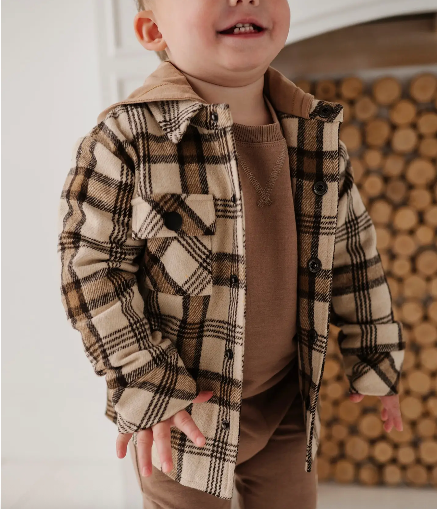 Desert Plaid Hooded Shacket
