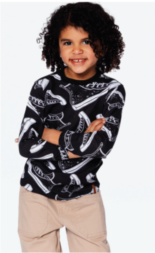 Black High Top Sneaker Top