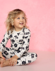 Black & Pink Daisy Pajama Set
