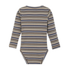 Blue & Brown Stripes Bodysuit