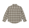Oxford Tan Plaid Button Top