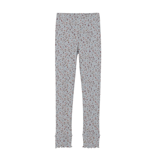 Grey Floral Leggings