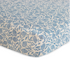 Blue Flowers Muslin Crib Sheet