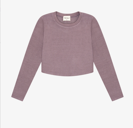Lavender Mist Curve Crop Top