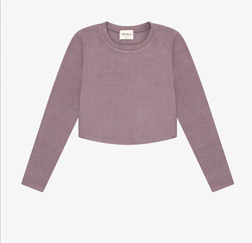 Lavender Mist Curve Crop Top