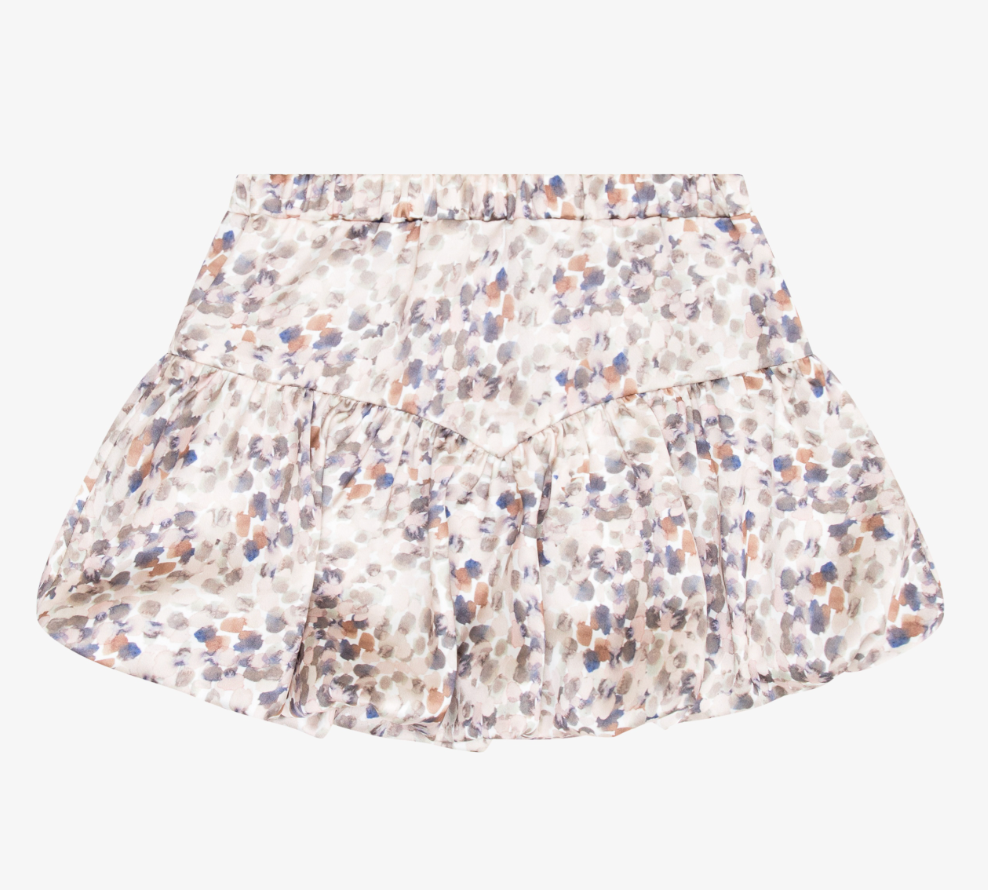 Desert Sand Satin Bubble Skirt