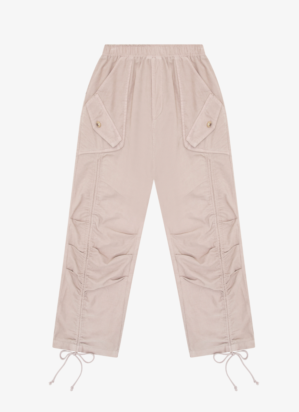 Soy Latte Corduroy Ruched Pants
