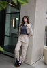 Soy Latte Corduroy Ruched Pants