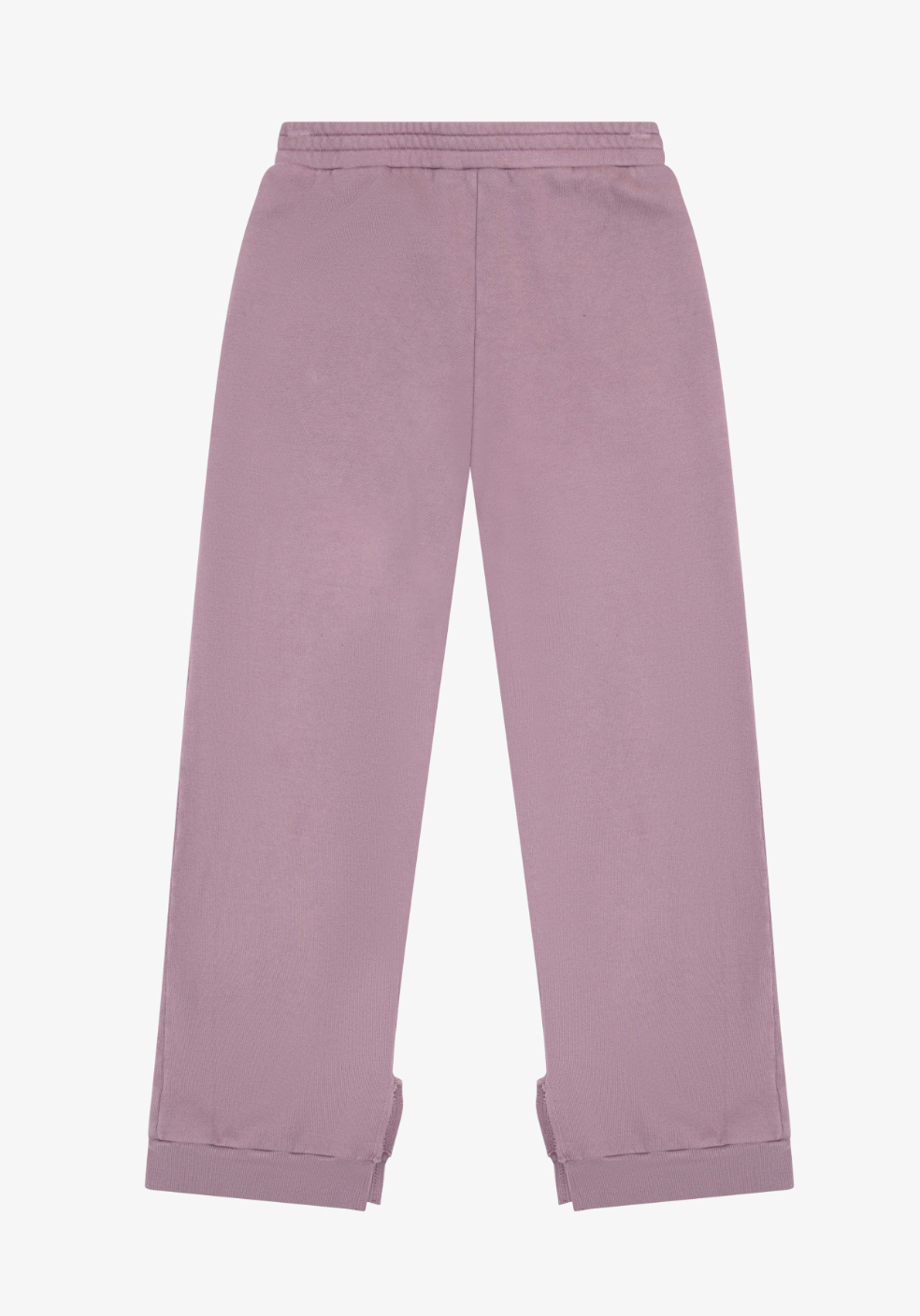 Lavender Mist Fleece Split Hem Pants