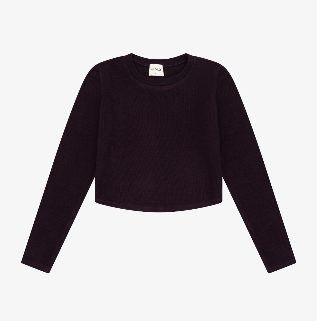 Moroccan Fig Ribbed Top