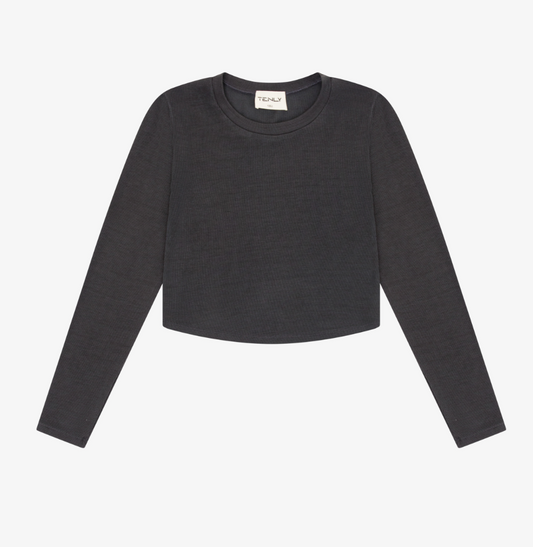 Dark Shadow Ribbed Top