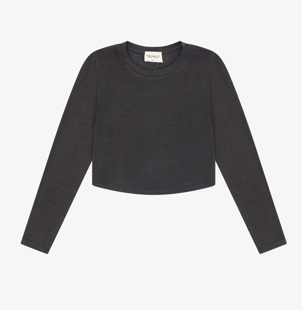 Dark Shadow Ribbed Top