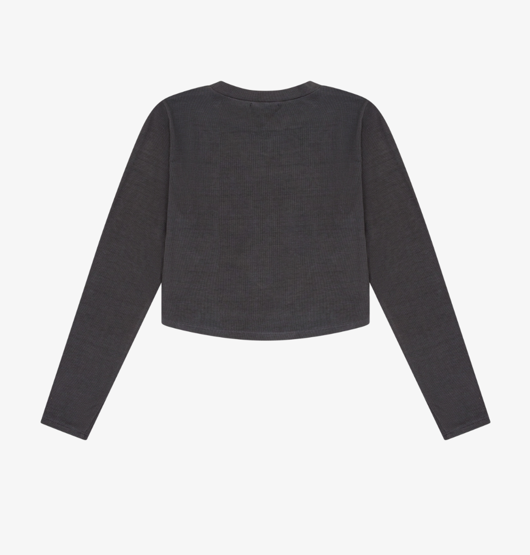 Dark Shadow Ribbed Top