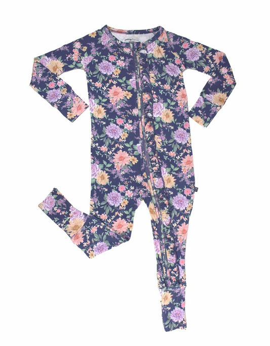 Anna Ruffled Floral Flip Romper