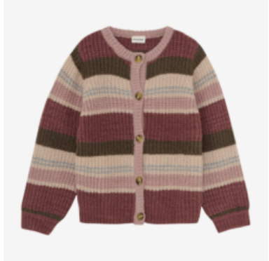 Woodrose Stripe Cardigan