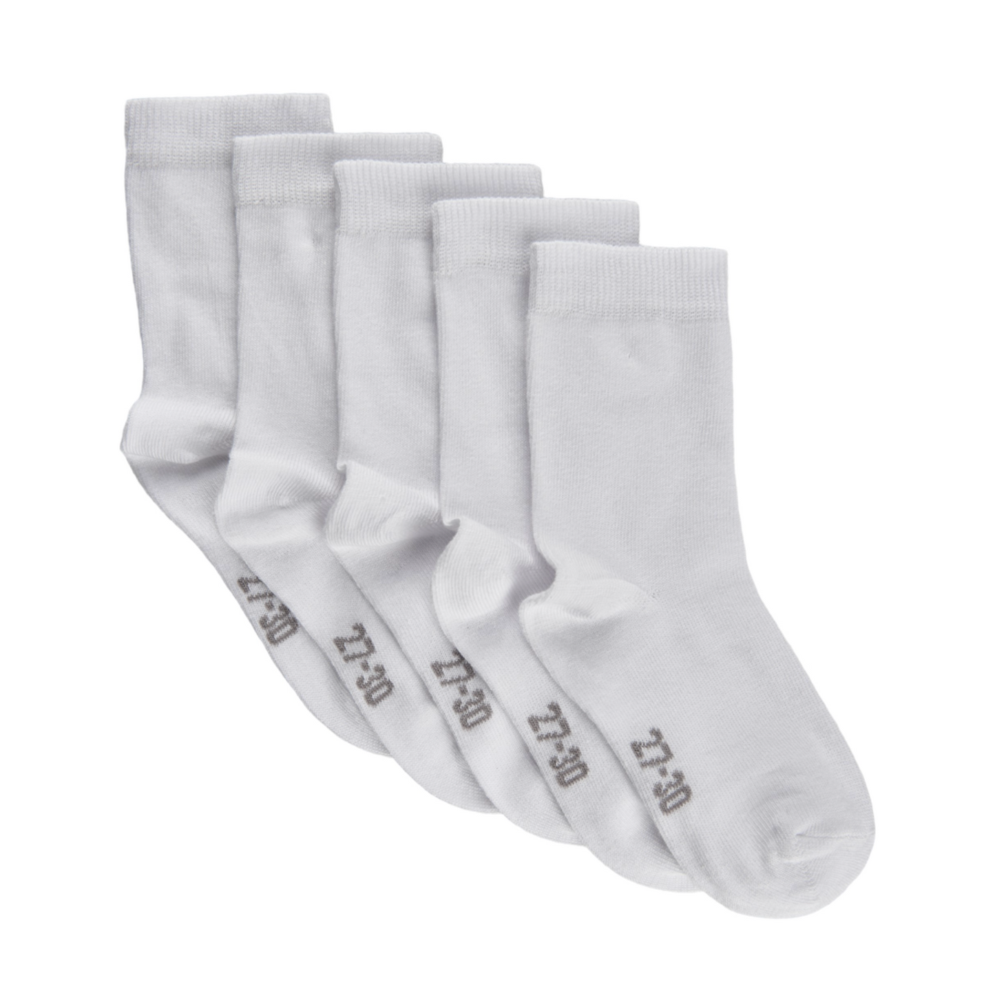 White Ankle Socks 5 Pack