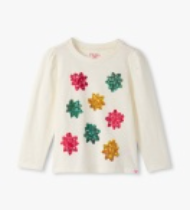 Festive Bow Puff Sleeve Top