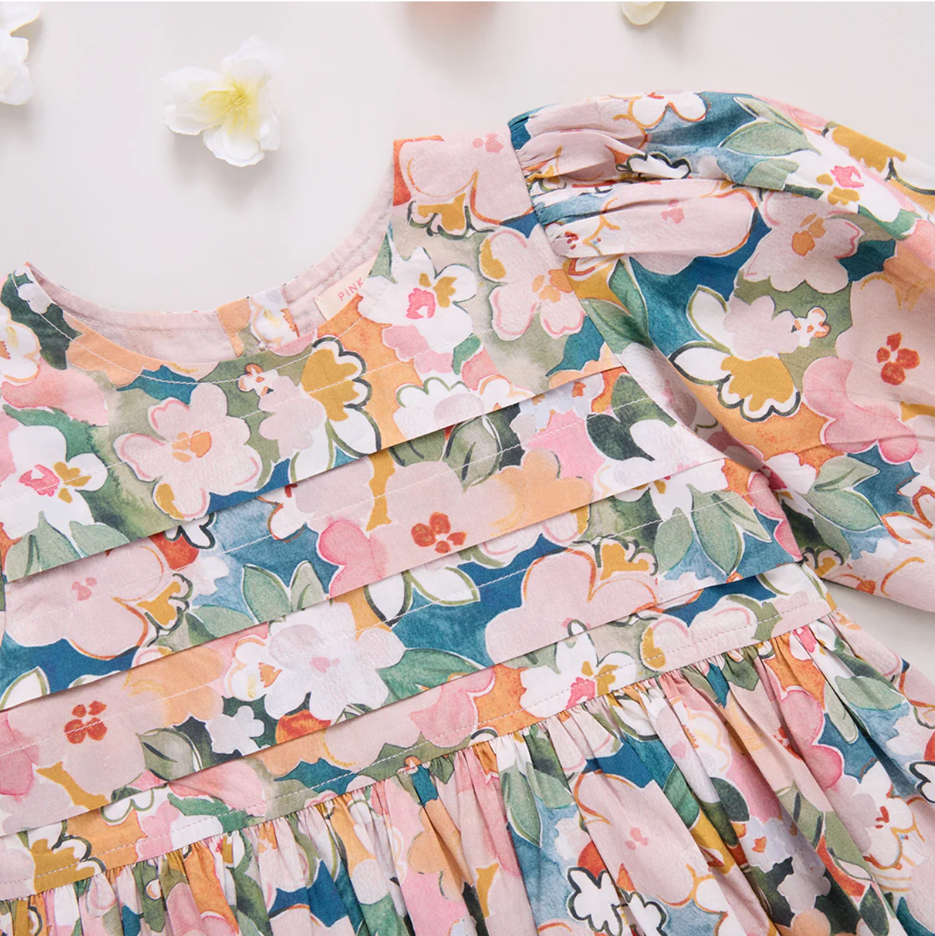 【希少】Ameri WATERCOLOR PAINT FLORAL DRESS A Vintage Watercolor Floral Dress Perfect for Spring + 57