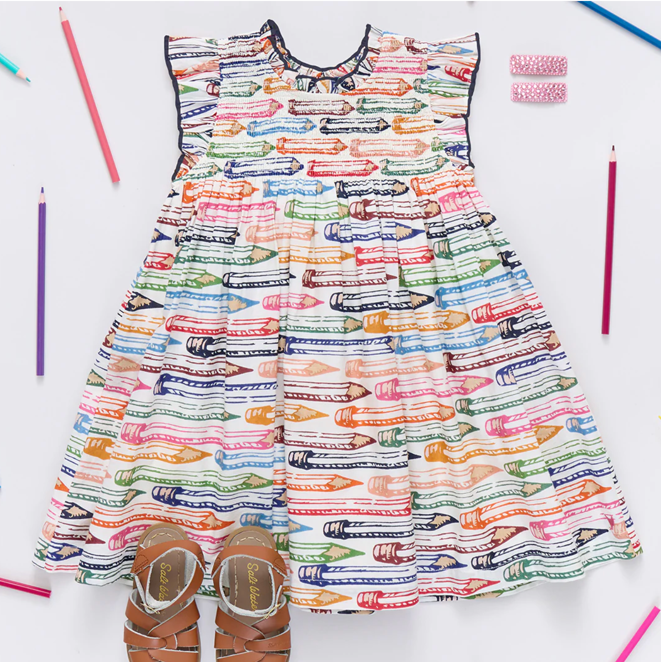 Colored Pencils Stevie Dress