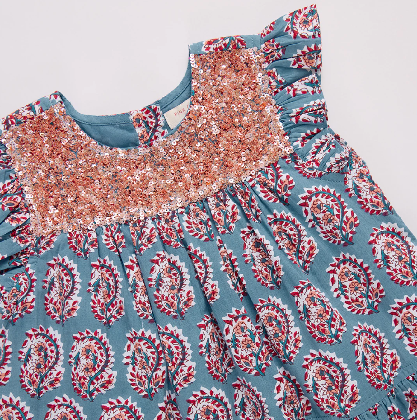 Blue Paisley Fiona Dress