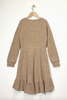 Brown Hacci Long Sleeve Dress