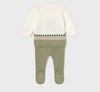 Green Lion Knit Pant Set
