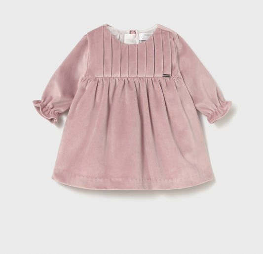 Petal Pink Velour Dress