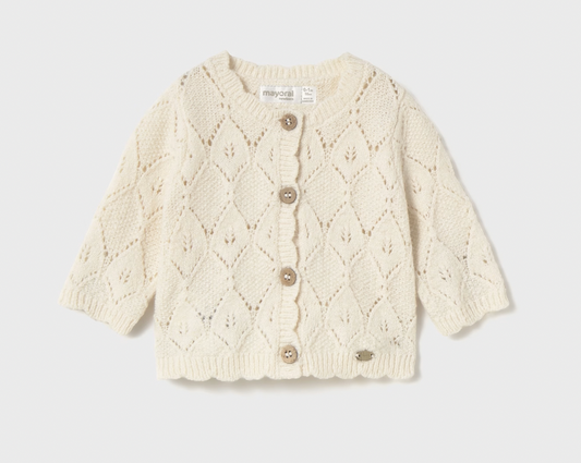 Off White Knit Cardigan