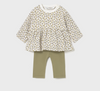Floral Olive Leggings Set