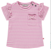 Pink Stripe Bow Pocket Top