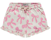Pink Bows Ruffle Shorts