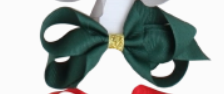 Gold Center Grosgrain Bow