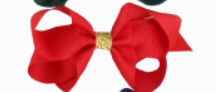 Gold Center Grosgrain Bow