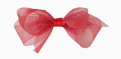 Red Organdy Bow