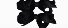 Black Velvet Bow 3"