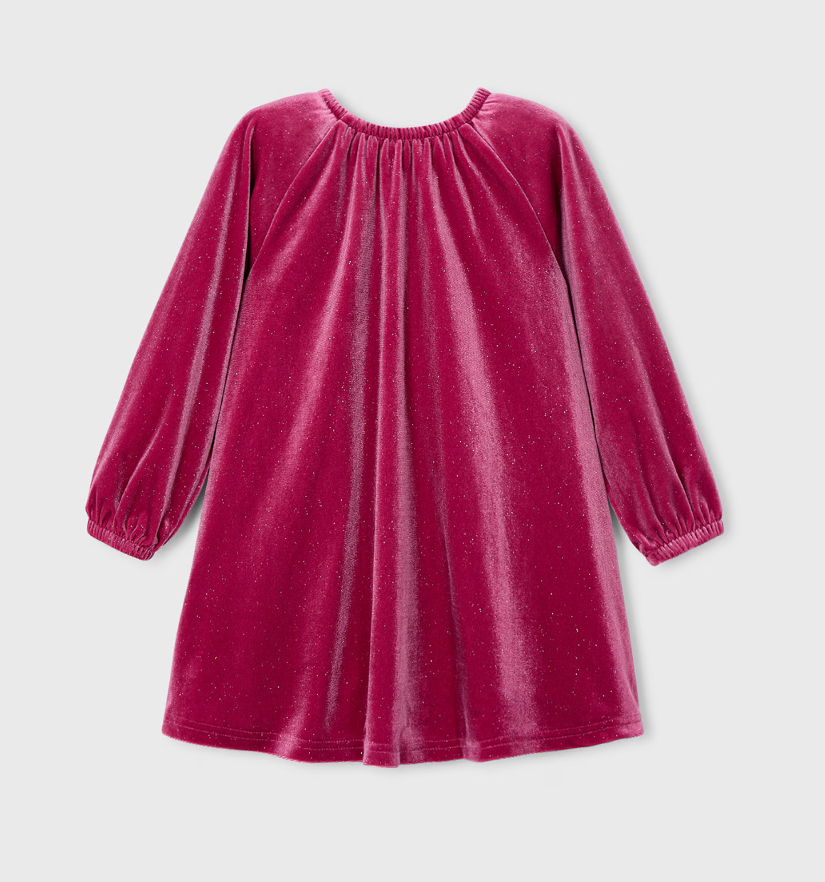 Magenta Sparkle Velour Dress