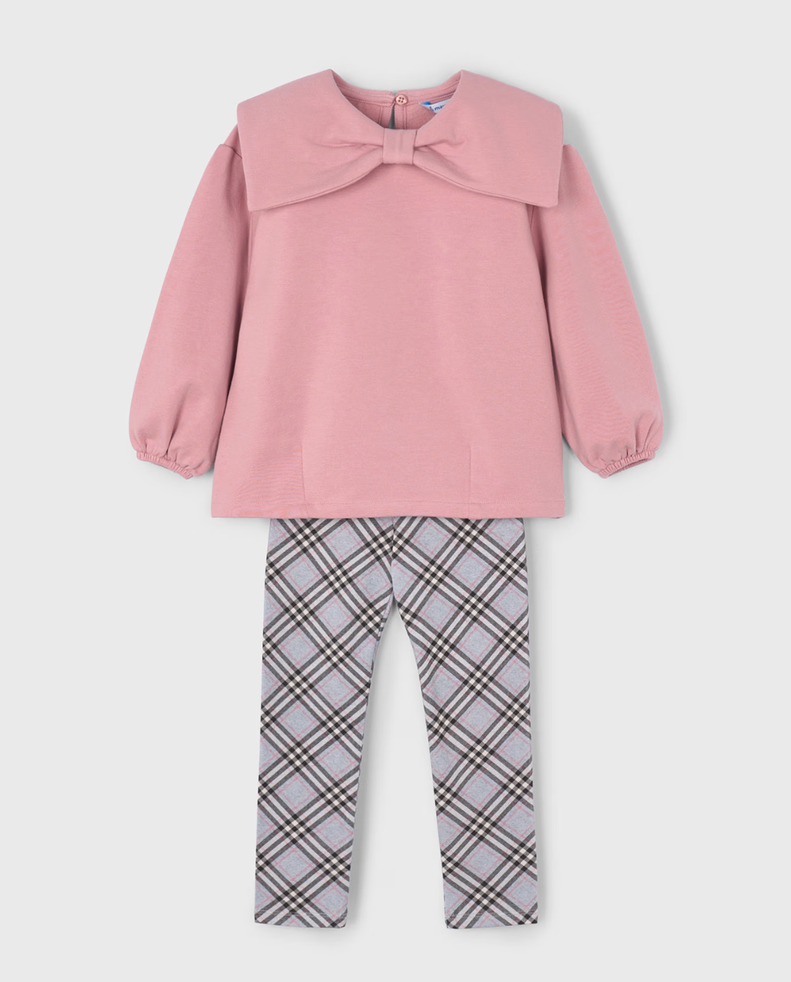 Pink Bow Top & Leggings Set