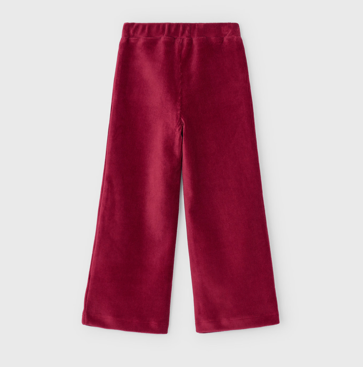 Cherry Ribbed Wide Leg Pants