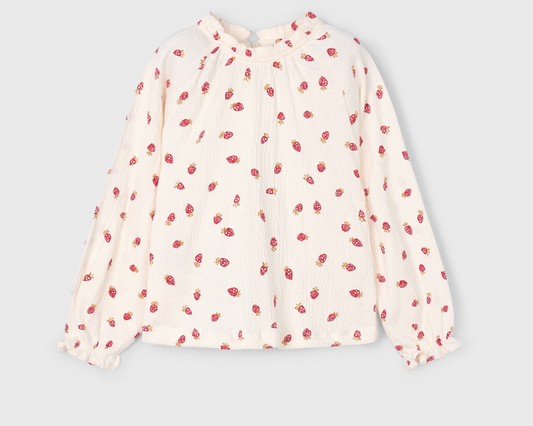 Strawberry Print Top