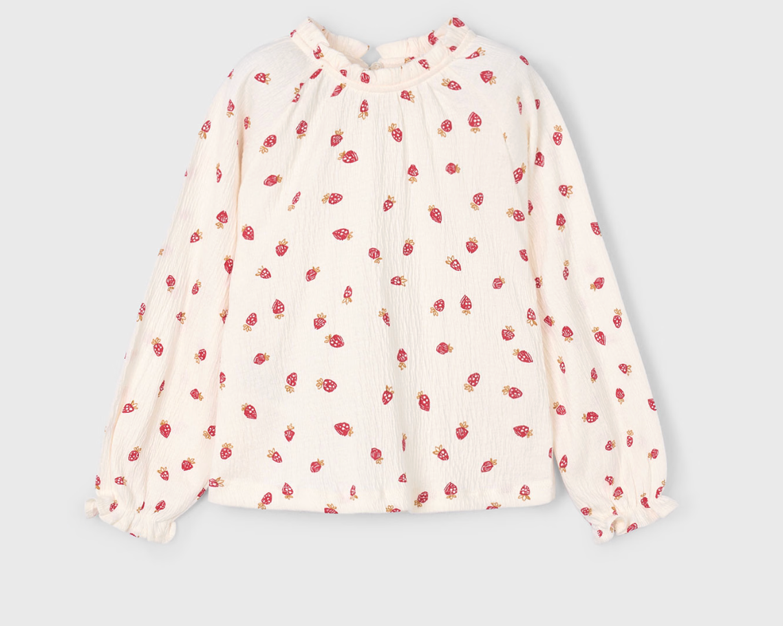 Strawberry Print Top